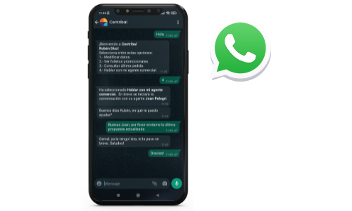 APP Conversacional Centribal WhatsApp